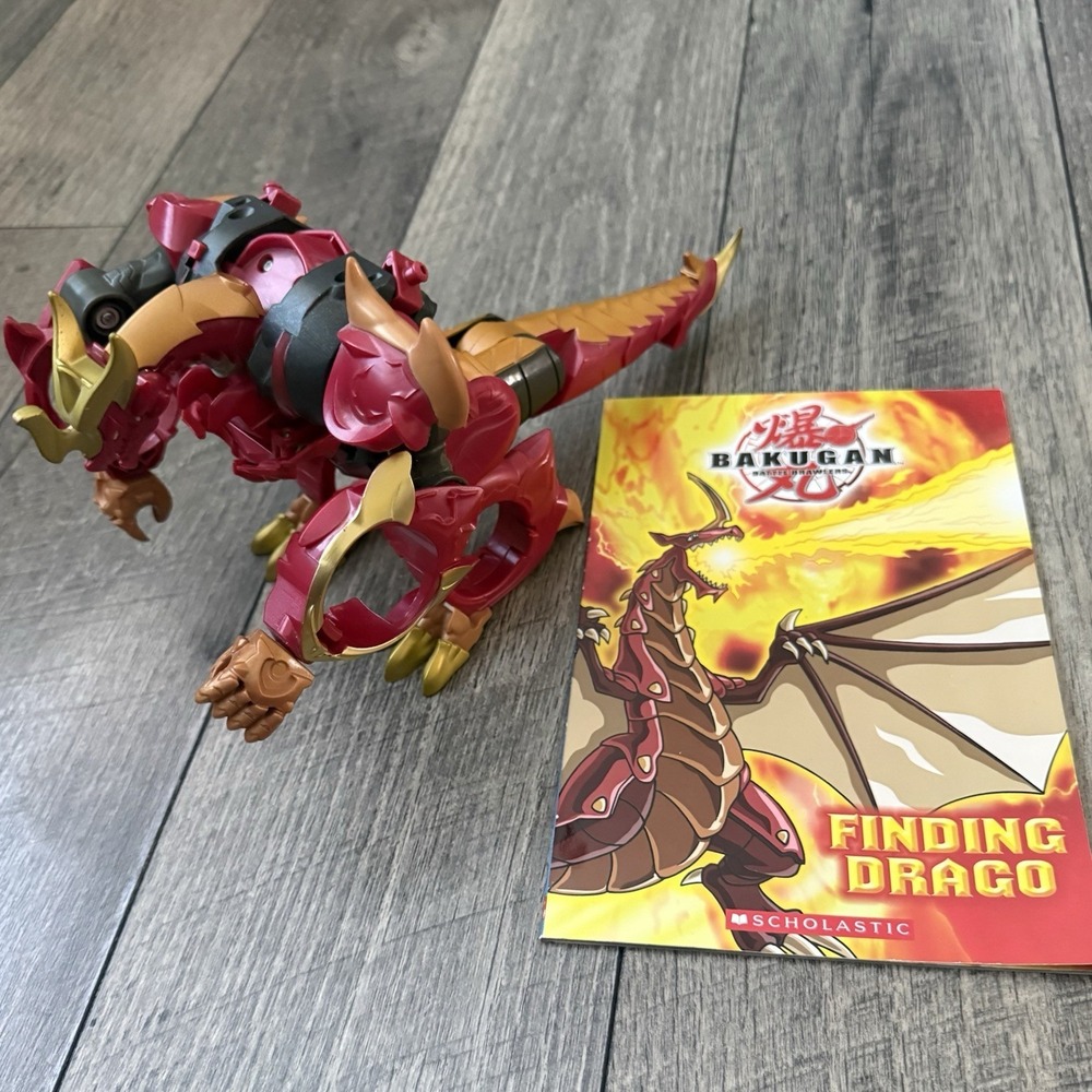 Spin Master Bakugan Maxus Dragonoid Infinity Transforming Dragon 7.5" Figure Red
